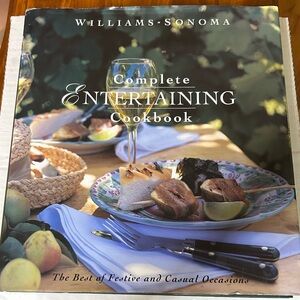 Williams Sonoma Complete Entertaining Cookbook Hardcover with Dustcover.